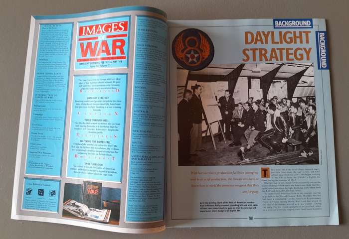WW2 "Images Of War" Issue 26 (US Air Force) With Campaign Map And Newspaper Copy.