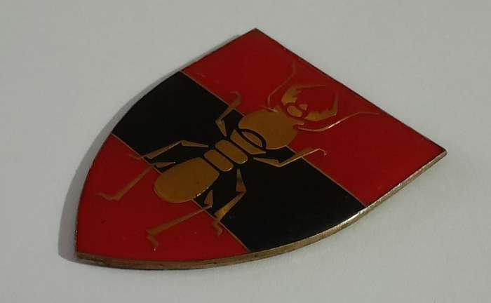 SADF 1 Construction Regiment Shoulder Flash.  No Pins.