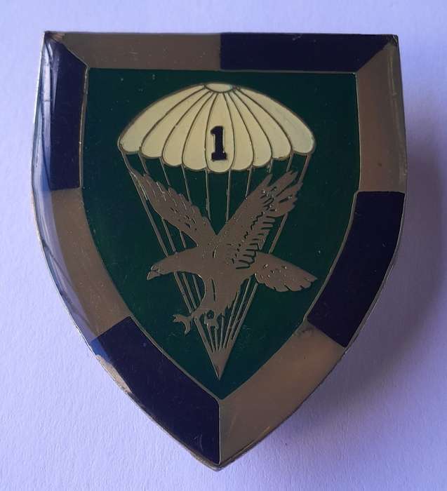 SADF 1 Parachute Battalion Shoulder Flash.  All Pins Intact.