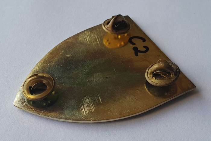 SADF 1 Parachute Battalion Shoulder Flash.  All Pins Intact.