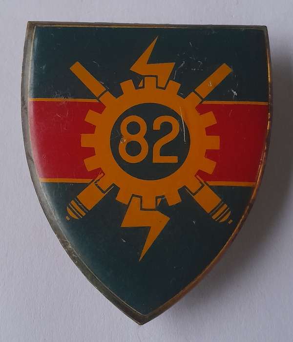 SADF 82 Technical Stores Depot Shoulder Flash.  All Pins Intact.
