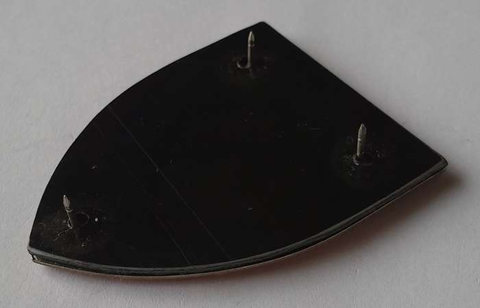 SADF 8 South African Armoured Division Shoulder Flash.  All Pins Intact.