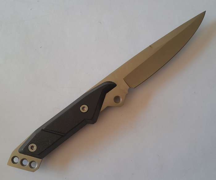 U.S.A. Saber ShuangRong Company Hunting Knife with Sheath.  23.5cm