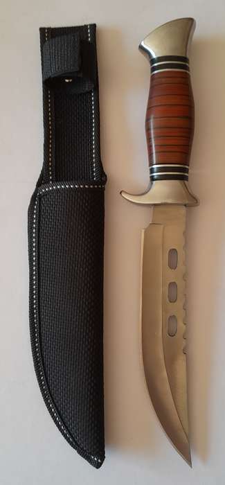 U.S.A. Saber Columbia 440C Tactical Knife with Belt Sheath.  30.5cm.