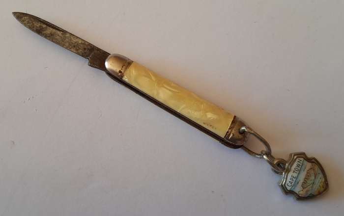 Vintage Richards, Sheffield Single Blade Mini Pocket Knife. "Cape Town".  11cm.