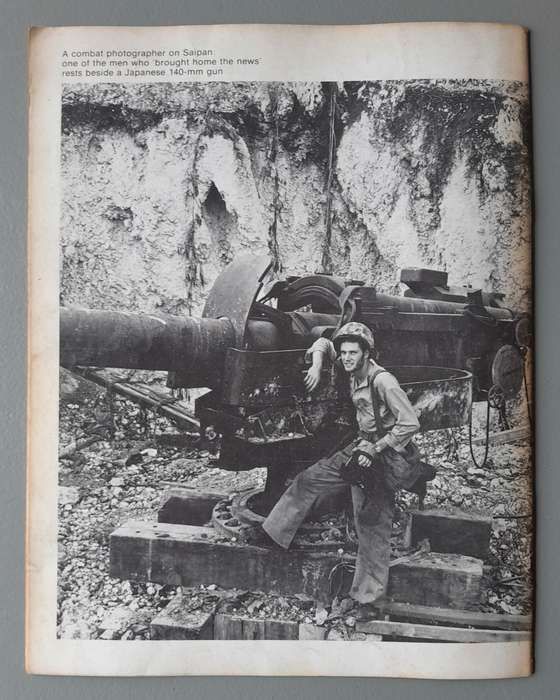 Vintage Purnell's "History Of The Second World War".  Marianas Turkey Shoot.