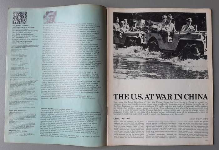 Vintage Purnell's "History Of The Second World War".  Marianas Turkey Shoot.