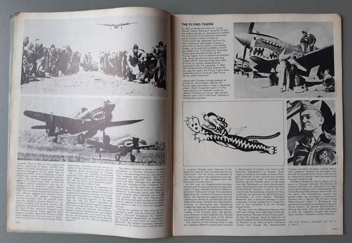 Vintage Purnell's "History Of The Second World War".  Marianas Turkey Shoot.