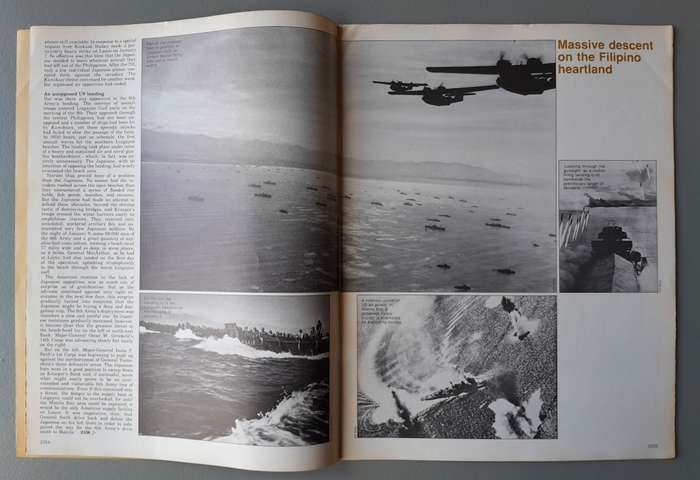 Vintage Purnell's "History Of The Second World War".  Iwo Jima.