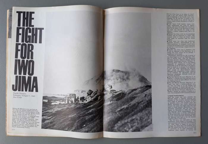 Vintage Purnell's "History Of The Second World War".  Iwo Jima.