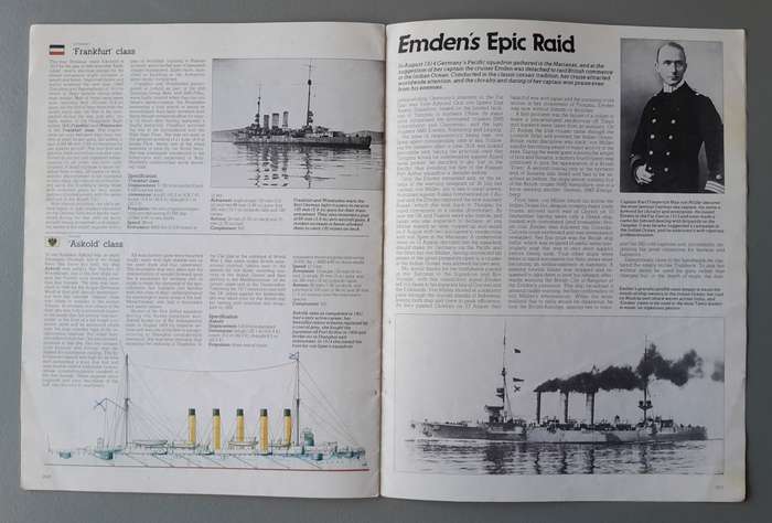 Vintage "War Machine" Number 135.  Light Cruisers of WW1.
