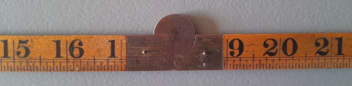 Vintage Rabone & Sons Boxwood And Brass 3-Foot Folding Rule.  No. 1167.