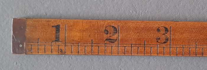 Vintage Rabone & Sons Boxwood And Brass 3-Foot Folding Rule.  No. 1167.