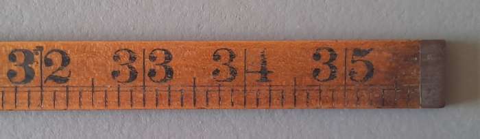 Vintage Rabone & Sons Boxwood And Brass 3-Foot Folding Rule.  No. 1167.