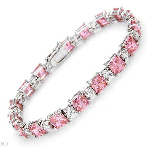 Sterling Silver 40.50ctw Sparkling Bracelet