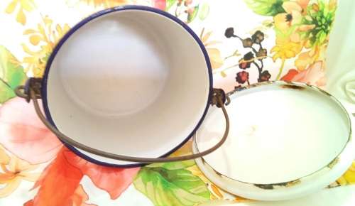 Lovely vintage Enamel bucket