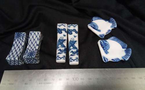 Lovely vintage porcelain Chopstick holders