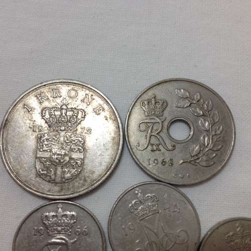 Collectible coins from Denmark 1966 to 1979