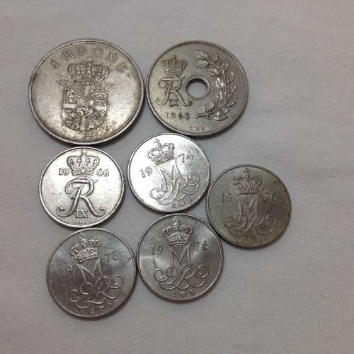 Collectible coins from Denmark 1966 to 1979