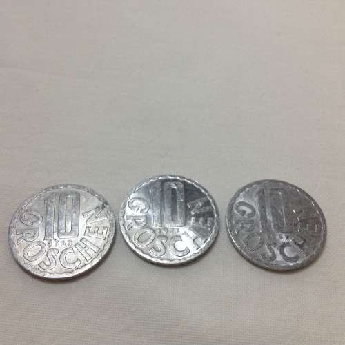 Collectible Austrian coins dated 1963 to 1976