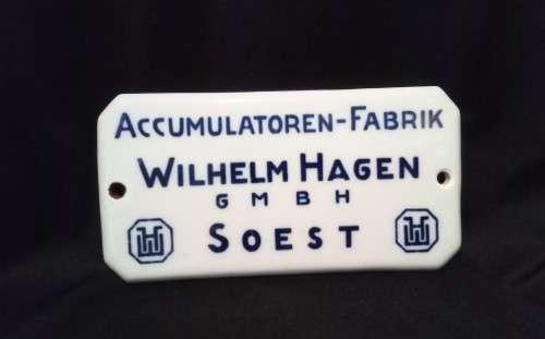 Vintage porcelain Wilhelm Hagen plaque