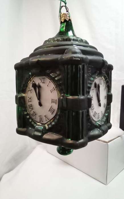 Marshall Field`s CLOCK Christmas decoration by Christopher Radko (1999)