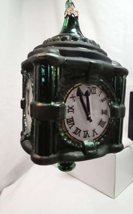 Marshall Field`s CLOCK Christmas decoration by Christopher Radko (1999)