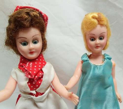Two beautiful vintage "sleepy eye" fashion dolls