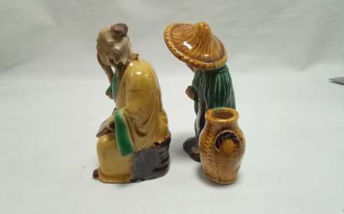 Two lovely small vintage mudmen