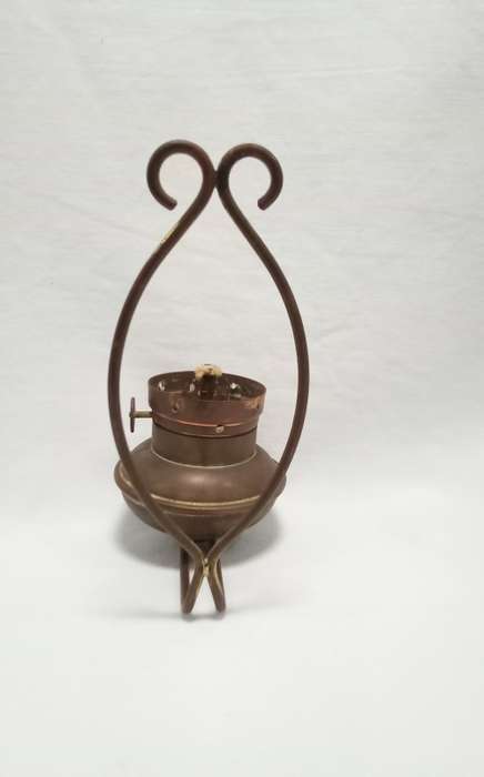 Very cute vintage small wall hanging paraffin lamp