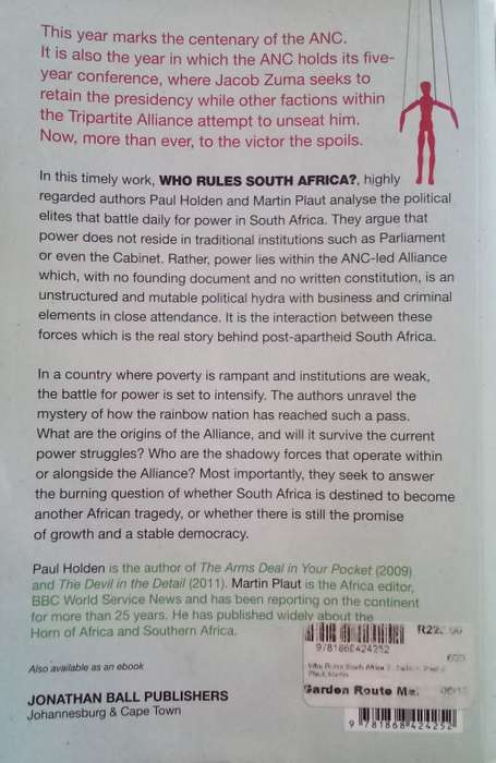 Who rules South Africa?/Martin Plaut and Paul Holden