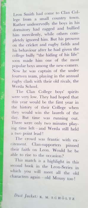 Leon the rugger Captain l/Topsy Smith 1963 First edition
