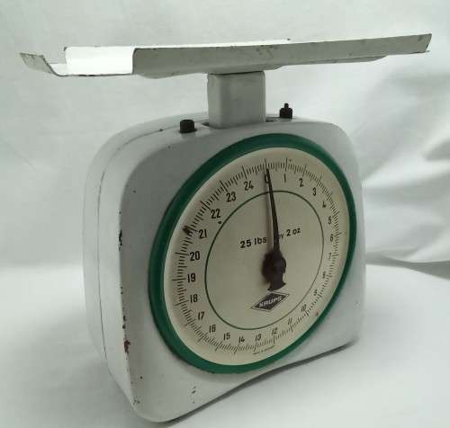 Vintage enamel Krupps kitchen scale - made in Germany
