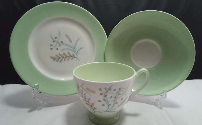 Beautiful green Queen Anne `Glade` trio