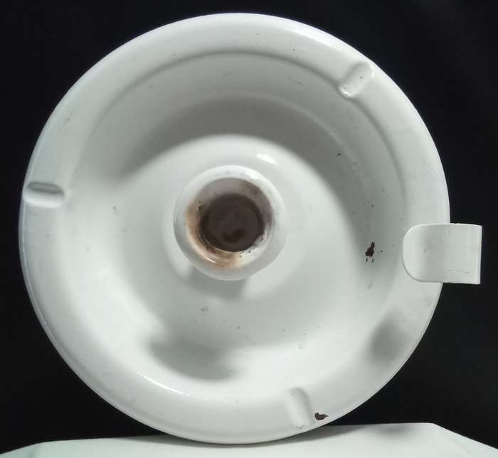 Vintage enamel candle holder