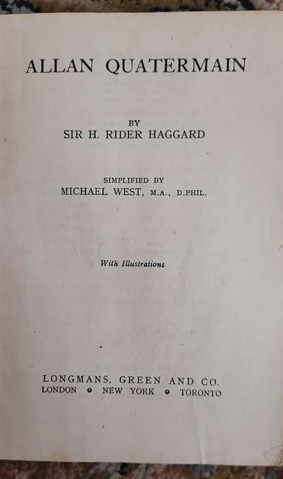 NEW METHOD READERS - ALLAN QUATERMAIN