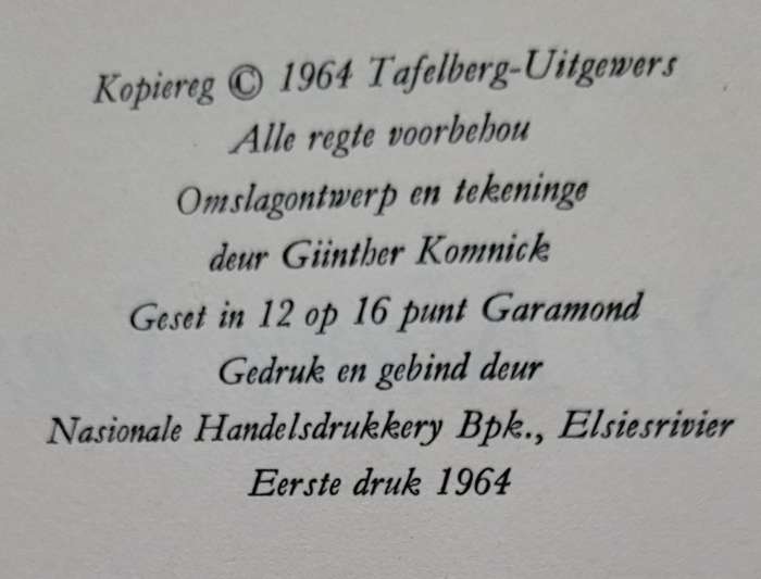 Die Nuwe Seun - LOUIS WESSELS 1964