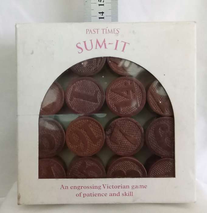 Vintage Traditional Victorian Past Times Sum-It Boxed Game