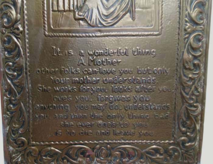 Slightly depressing vintage `Mother` wall plaque