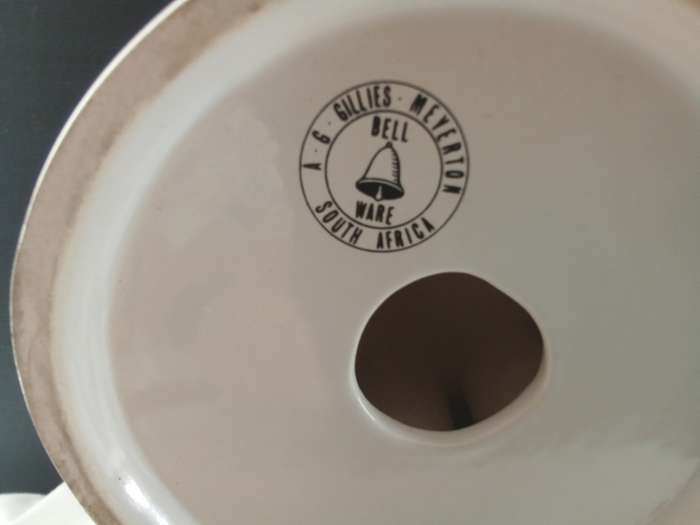Gorgeous! Vintage Bell Ware - South African Porcelain - Lipstick holder