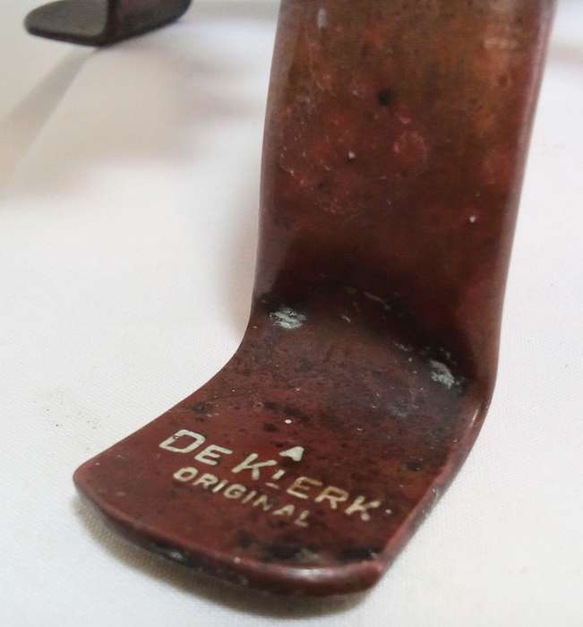 Stunning original SET OF DE KLERK COPPER FIRE IRONS, 5 PIECE