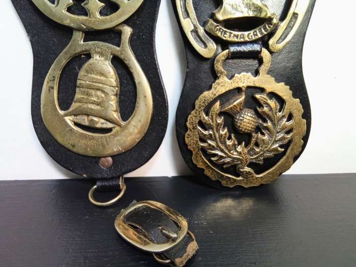 Vintage horse brasses