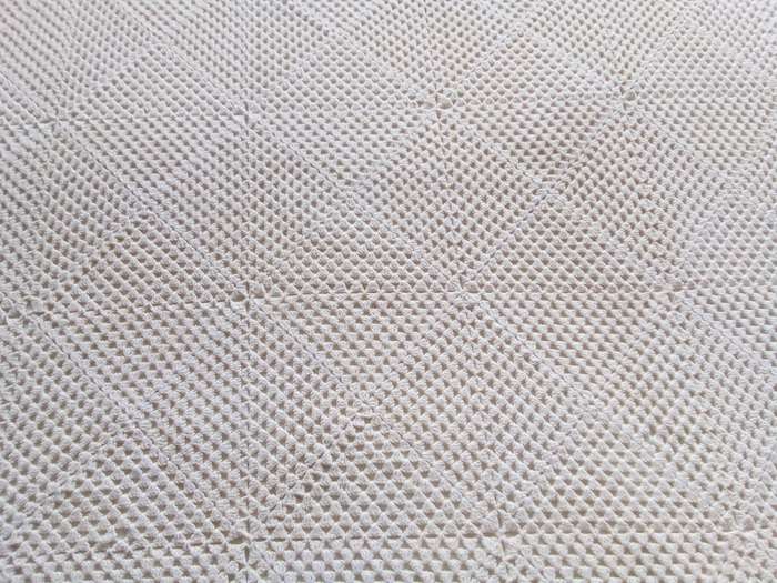 Gorgeous white hand crocheted cotton chenille blanket/throw