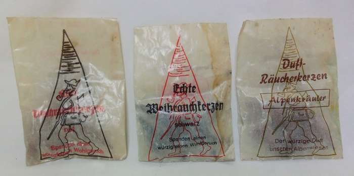 3 Packets Original Jager`s Incense - Made in Germany