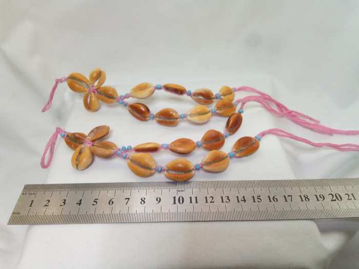 Two pretty vintage honey cowrie bracelets