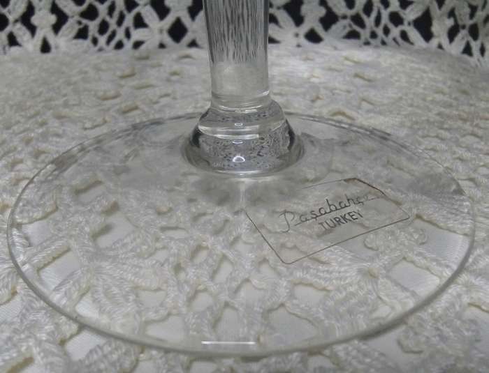 Lovely and unusual vintage Pasabahce crystal glass vase