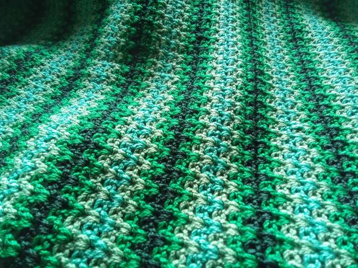 Stunning vintage hand crocheted blanket - quite dense and heavy