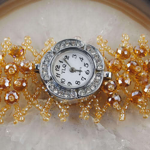 Spectacular SWAROVSKI CRYSTAL WRISTWATCH Bracelet !!