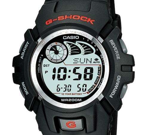 Casio G-SHOCK 200-meter water resistance DATA MEMORY 10-year battery