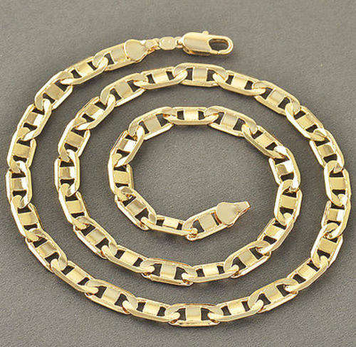 Brilliant 9k Yellow Gold Filled Mens Necklace. Lovely